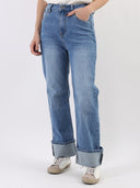 Blue jeans a palazzo