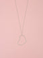 Collana lunga con maxi cuore sagoma