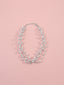 Collana multifilo perline silver