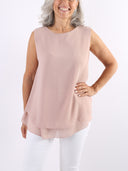 Top sottogiacca basic con bottoncino sulla schiena