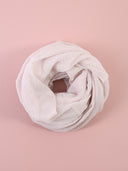 Pashmina in seta e cotone con mini pois