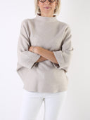 Maglione con maniche a pipistrello a 3/4