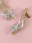 Sandalo Lea con fiocco strass