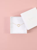 Bracciale oro con cuore sagoma