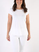 T-shirt Bianco con B dietro