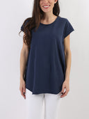 T-shirt Bianco con B dietro