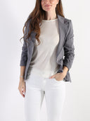 Blazer in felpina e tasche