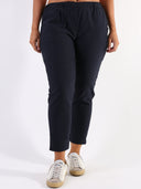 Pantaloni casual con elastico in vita