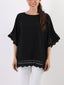 Blusa Augusta con bordi in pizzo