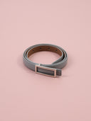 Cinturina in pelle con fibbia minimal