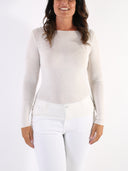 Maglia basic in misto viscosa e seta