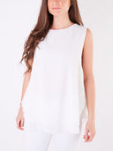 Top sottogiacca basic con bottoncino sulla schiena