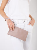 Pochette in vera pelle