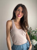 Top sottogiacca vogatore con lurex