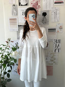 T-shirt taglio impero con manica lunga