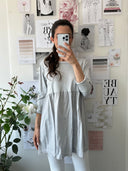 T-shirt taglio impero con manica lunga