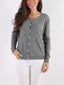 Cardigan basic in misto lana e cashmere