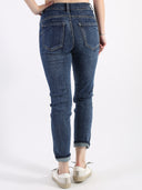 Blue jeans push-up skinny curvy con strass silver e neri