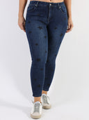 Blue jeans con stelle nere