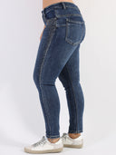 Blue jeans push-up skinny curvy con strass silver e neri