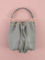 Borsa in pelle Marty a secchiello con nappe