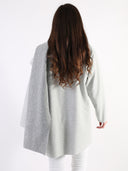 Cappottino lungo in viscosa Ginevra con maxi tasche