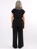 Completo in viscosa con blazer e pantapalazzo