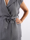 Completo in viscosa con blazer e pantapalazzo
