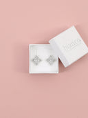 Orecchini Alyssa fiore strass