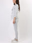 PREORDINE - Blazer e pantalone in felpina grigio chiaro