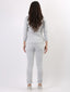 PREORDINE - Blazer e pantalone in felpina grigio chiaro