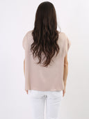 Top classy con scollo a V e pences