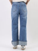 Blue jeans a palazzo