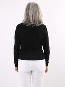 Maglioncino basic con scollo a portafoglio