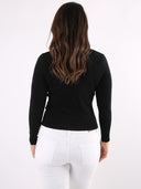 Maglioncino basic con scollo a portafoglio