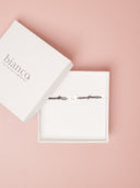 Bracciale con maxi cuore di Bianco in argento 925