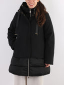 Giacca piumino lungo con cappuccio