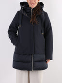 Giacca piumino lungo con cappuccio