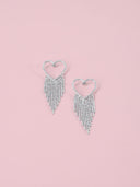 Orecchini Dreamcatcher con cuore sagoma