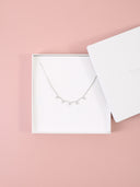 Collana snake con strass e cuoricini crystal