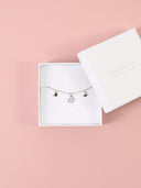 Bracciale con farfalle charm e farfalla strass