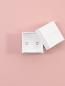 Orecchini cuore easy sagoma in argento 925