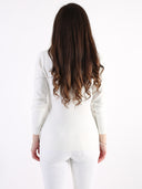 Maglioncino basic misto lana con scollo a barchetta