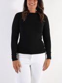 Maglioncino basic misto lana con scollo a barchetta