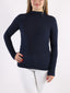 Maglia con scollo lupetto in misto cashmere