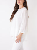Camicia basic con bottoncino sulla schiena