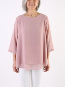 Camicia basic con bottoncino sulla schiena