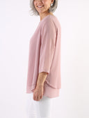 Camicia basic con bottoncino sulla schiena