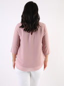 Camicia basic con bottoncino sulla schiena