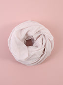 Pashmina in seta e cotone con mini pois